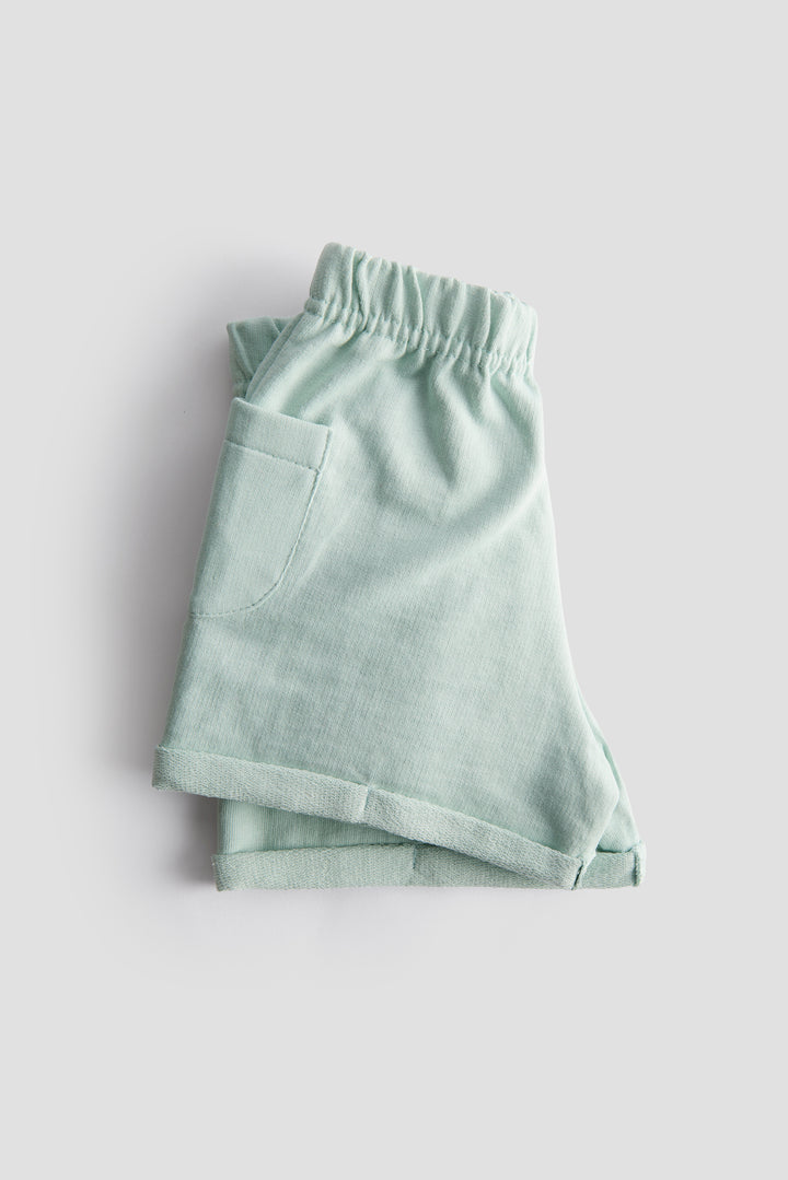 Everyday Comfort Kids’ Shorts –  Pack of 2 (Red and Mint Green)