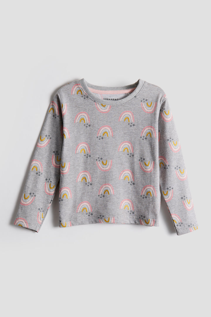 Pleasant rainbow print 100% cotton sleepwear/pajamas - Urbanrac