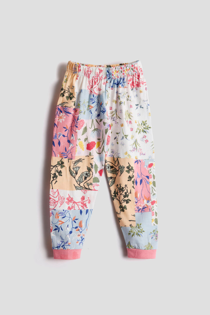 Floral patch print 100% cotton sleepwear/pajamas - Urbanrac