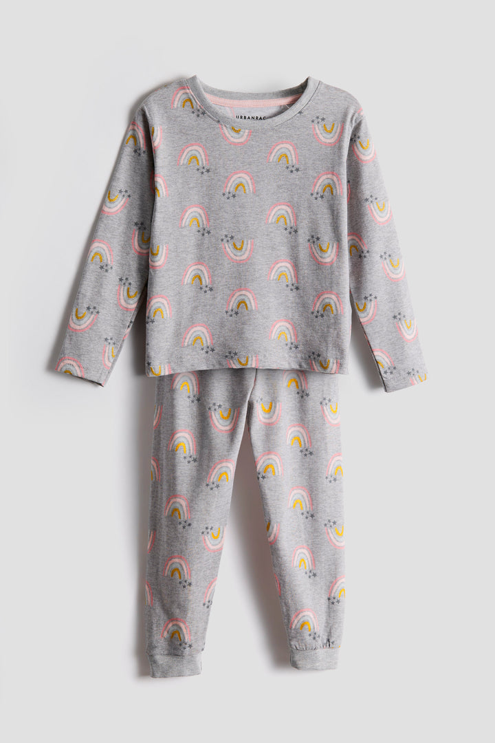 Pleasant rainbow print 100% cotton sleepwear/pajamas - Urbanrac