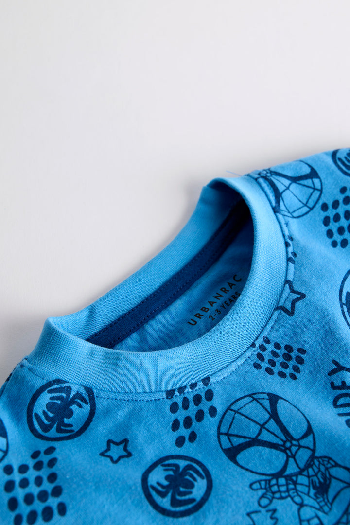 Fun blue print 100% cotton sleepwear/pajamas - Urbanrac