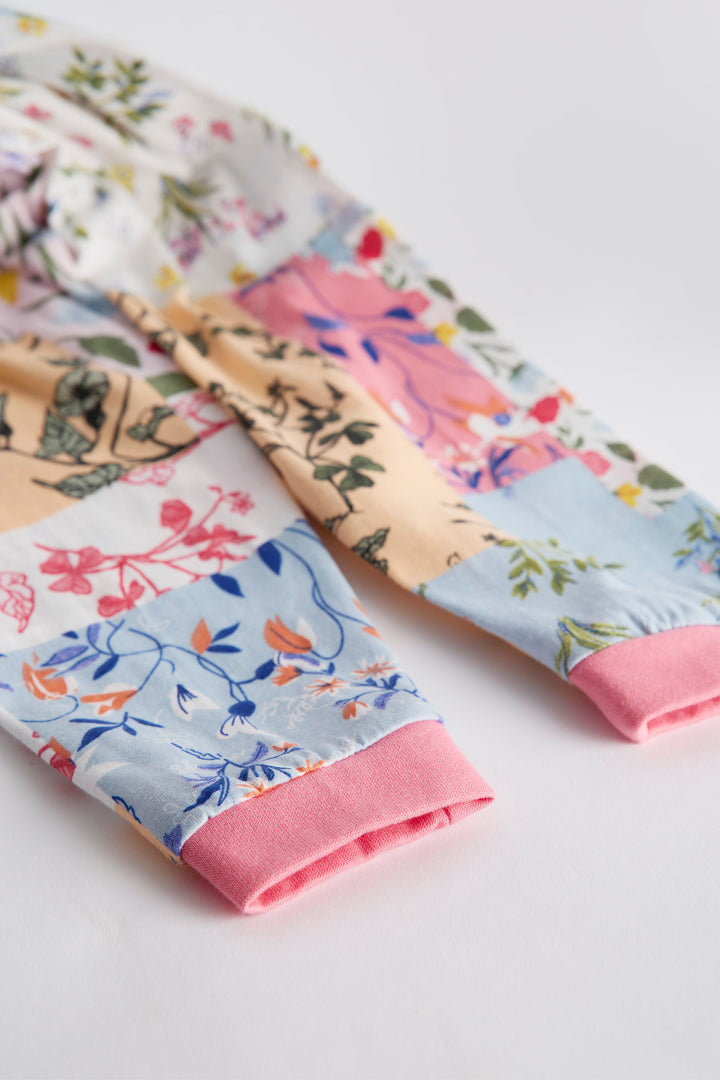 Floral patch print 100% cotton sleepwear/pajamas - Urbanrac