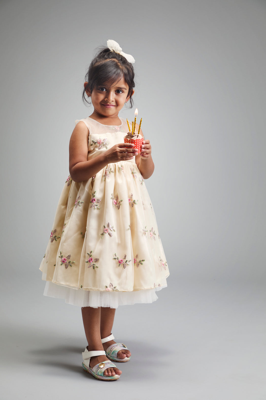 Celebration Dress - Ivory floral embroidery - Urbanrac