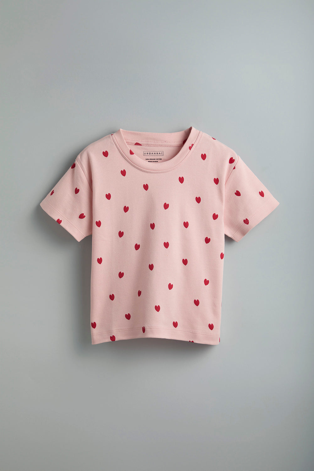 GOTS Certified Organic Cotton Sleepwear Set for Toddlers| Heart Print - Urbanrac