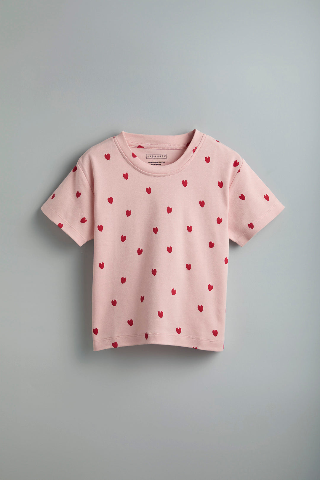 GOTS Certified Organic Cotton Sleepwear Set for Toddlers| Heart Print - Urbanrac