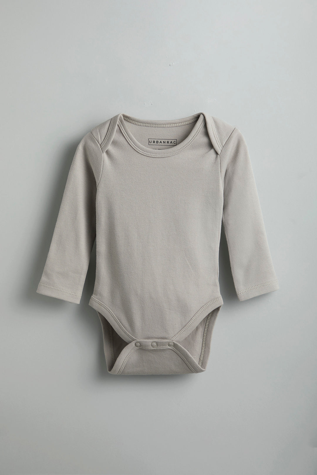 GOTS Certified Organic Cotton Full Sleeves Baby Onesies - Pack of 2 | Yellow and Grey - Urbanrac