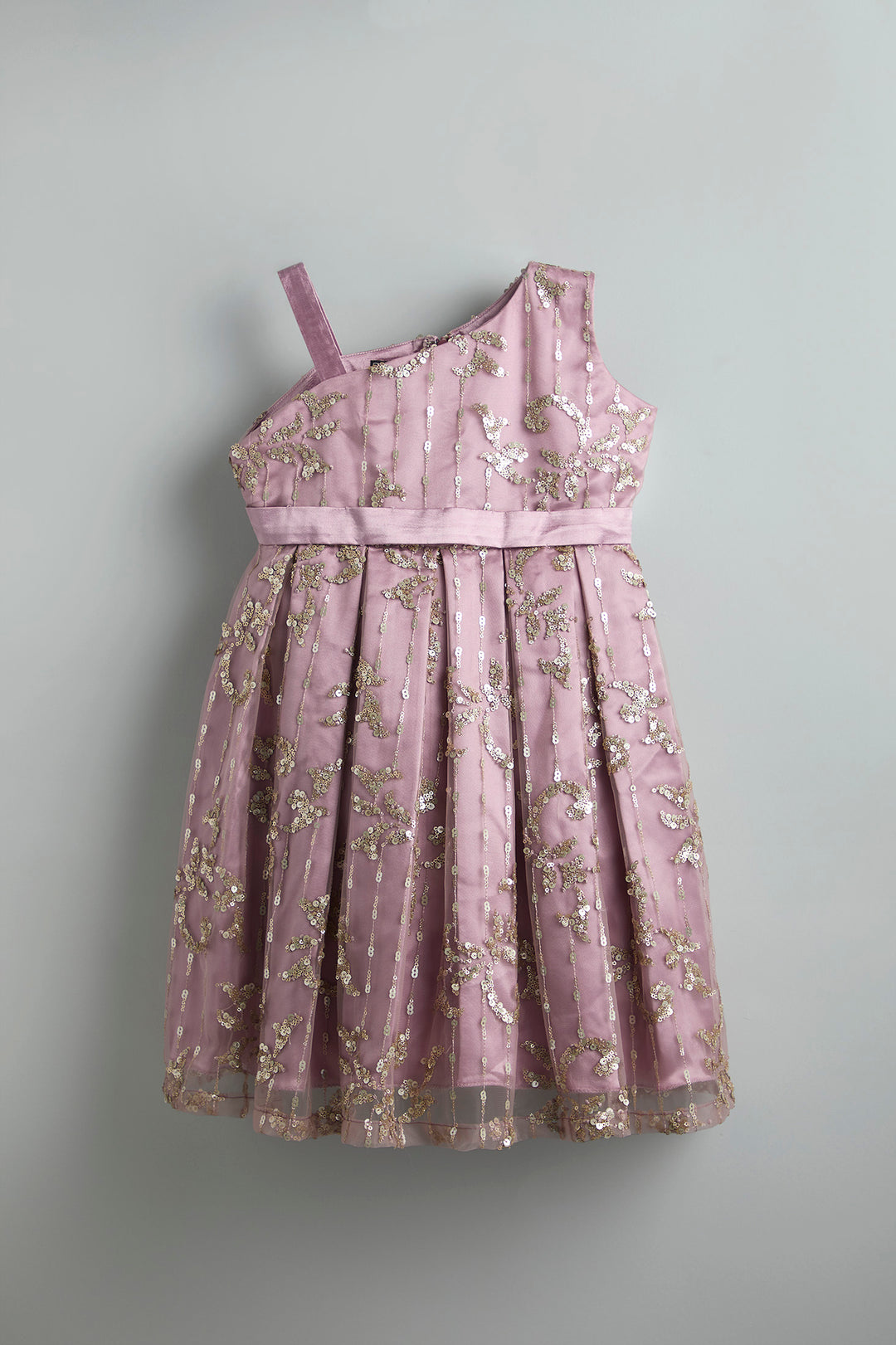 Celebration Dress - Mauve net party dress - Urbanrac