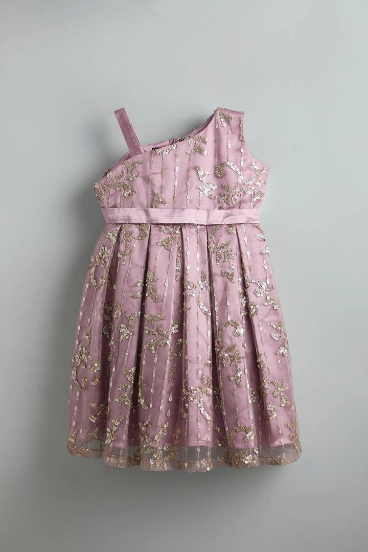 Celebration Dress - Mauve net party dress - Urbanrac