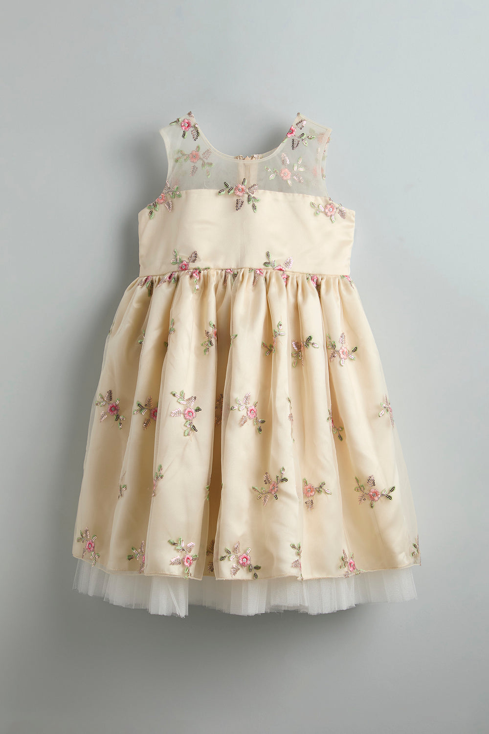 Celebration Dress - Ivory floral embroidery - Urbanrac