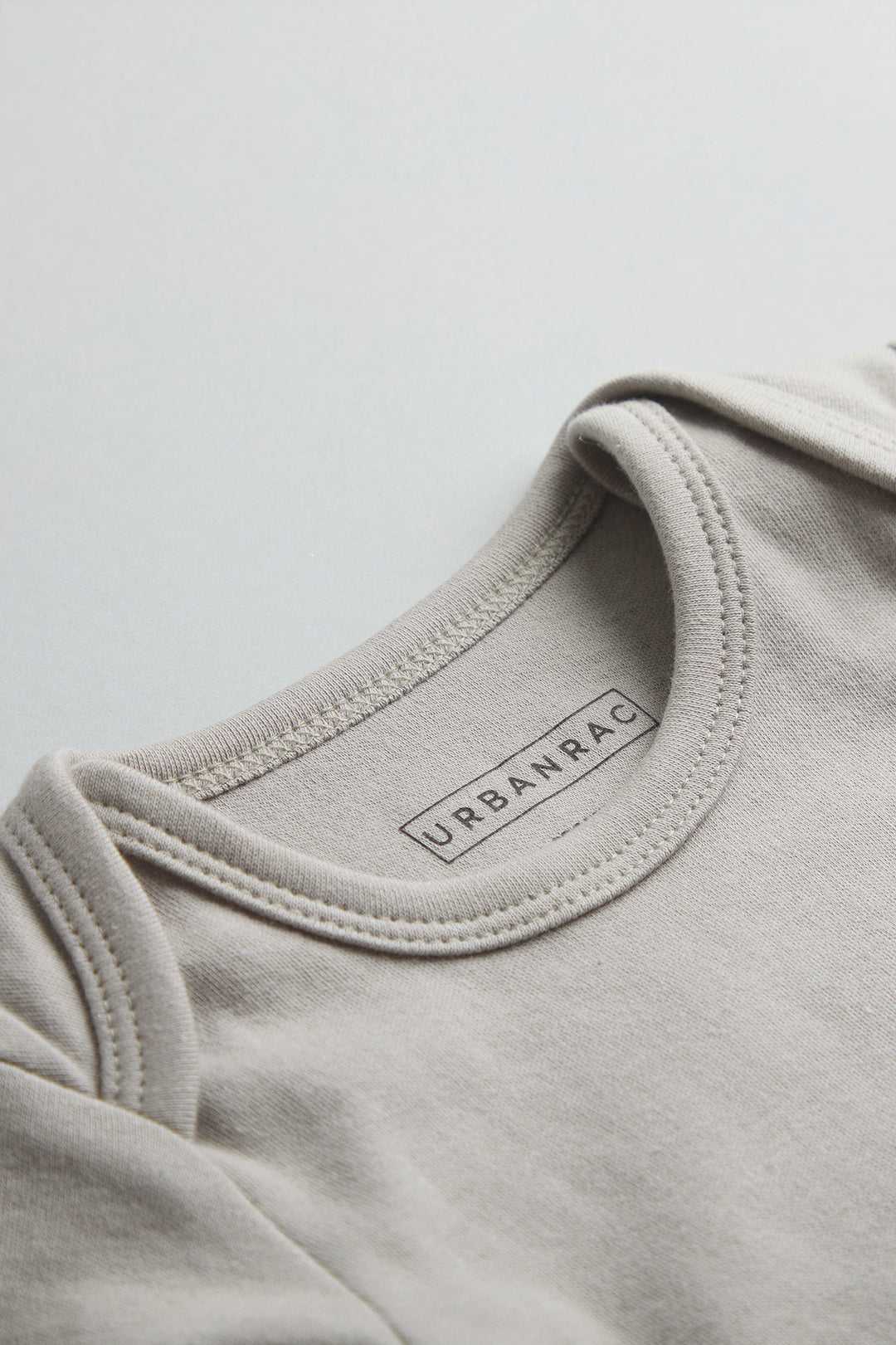 GOTS Certified Organic Cotton Full Sleeves Onesies | Grey Brid Print - Urbanrac