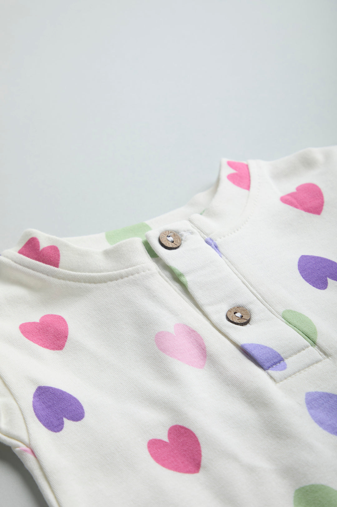 GOTS Certified Organic Cotton Romper for Babies | Hearts - Urbanrac