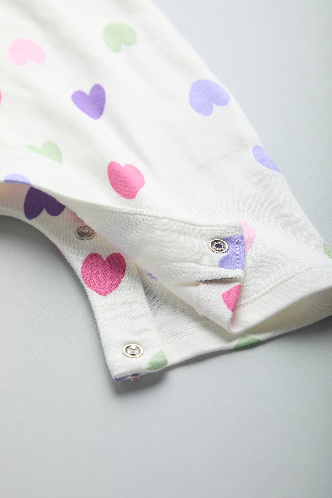 GOTS Certified Organic Cotton Romper for Babies | Hearts - Urbanrac