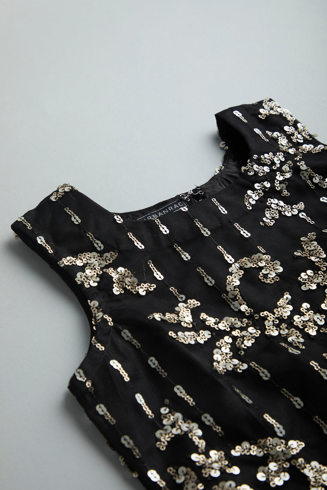Black sequence party dress for girls - Urbanrac