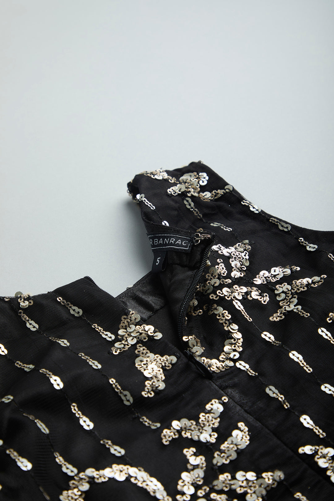 Black sequence party dress for girls - Urbanrac