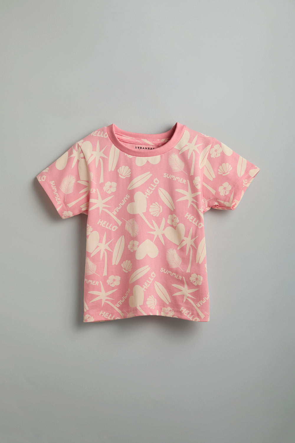 100% Cotton Peach Summer Vibe Co-Ord Set - Urbanrac