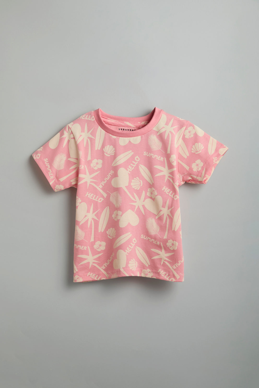 100% Cotton Peach Summer Vibe Co-Ord Set - Urbanrac