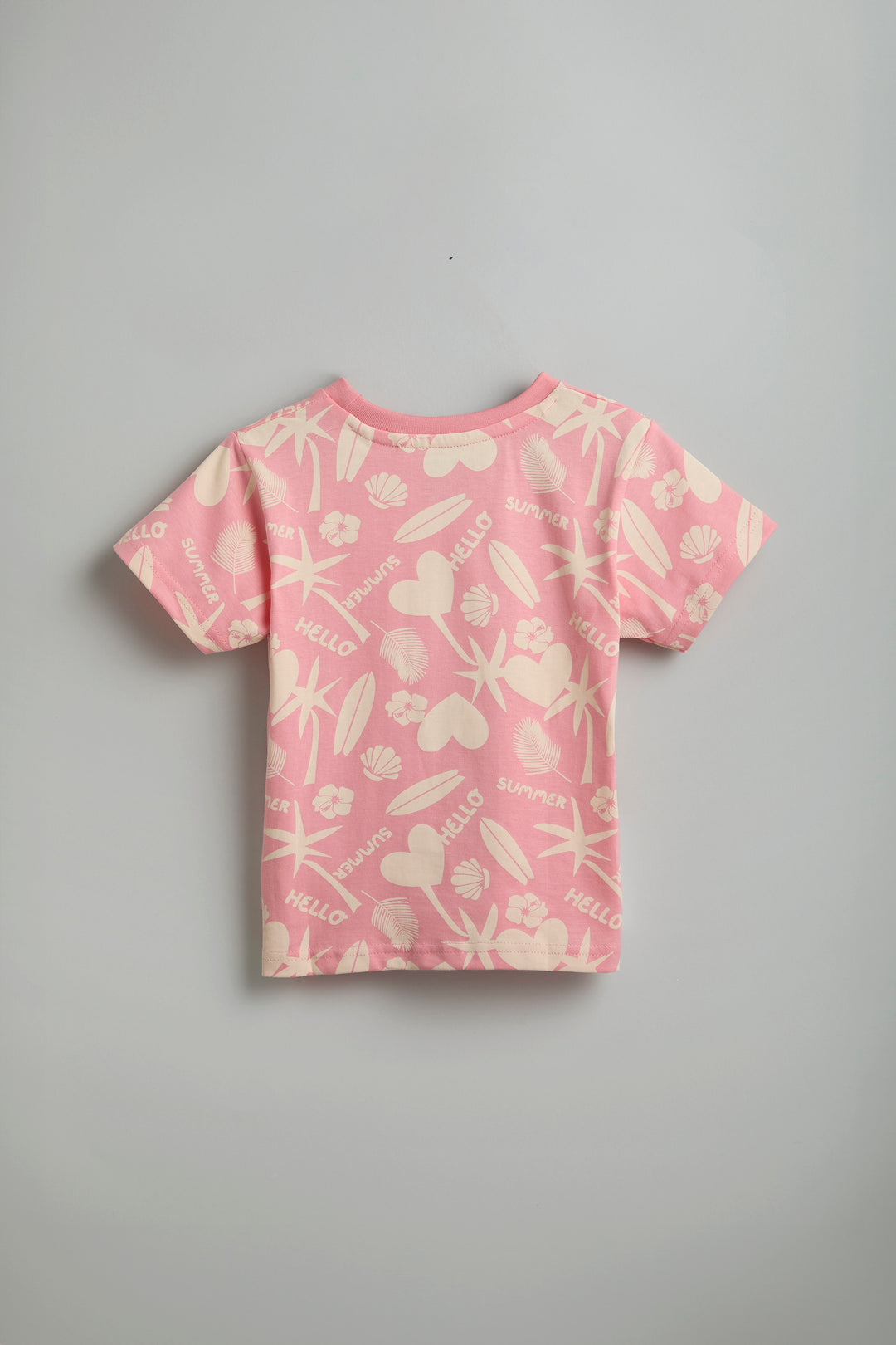 100% Cotton Peach Summer Vibe Co-Ord Set - Urbanrac