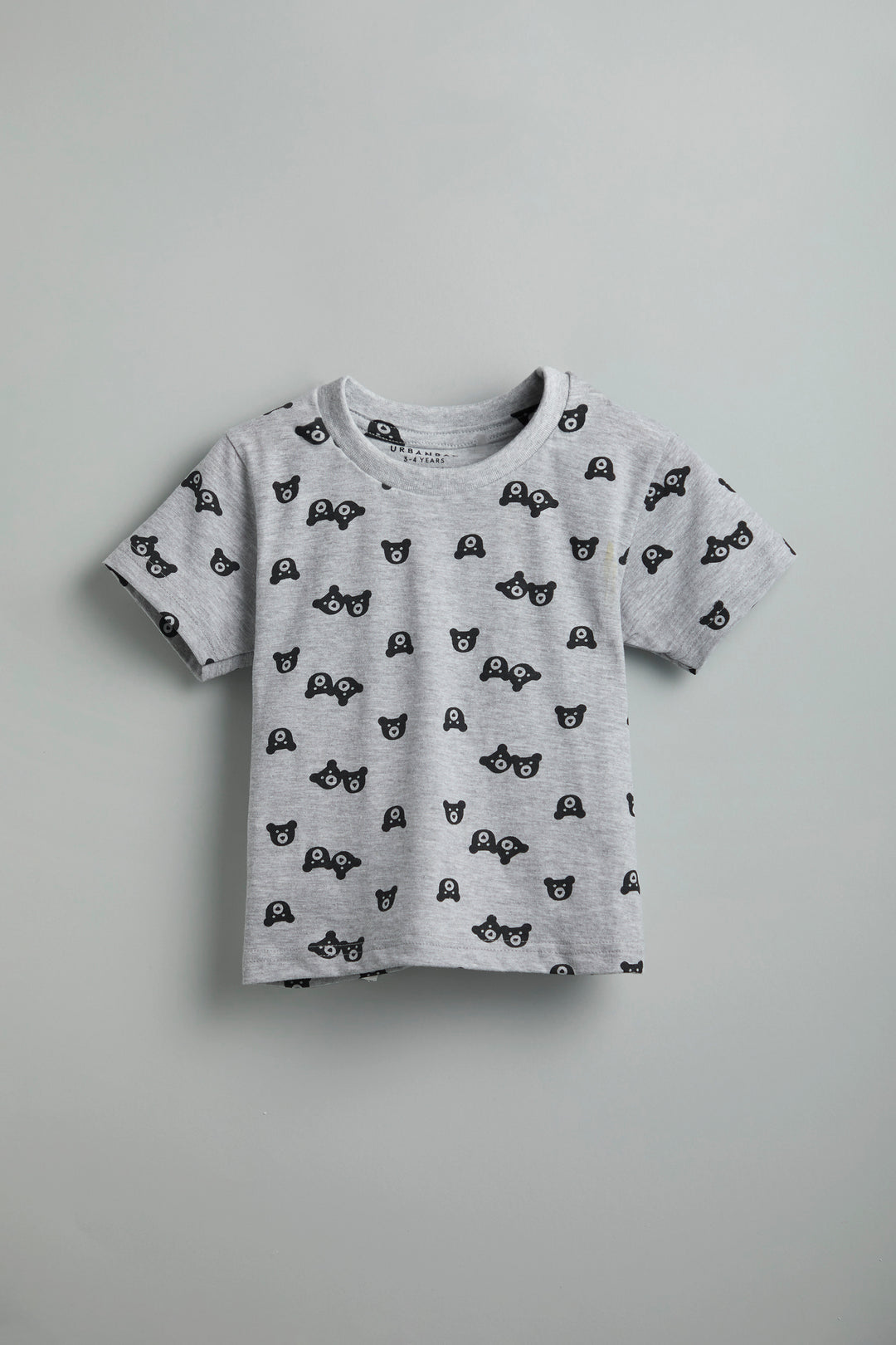 100% Cotton Teddy Print Gray Co-Ord Set - Urbanrac