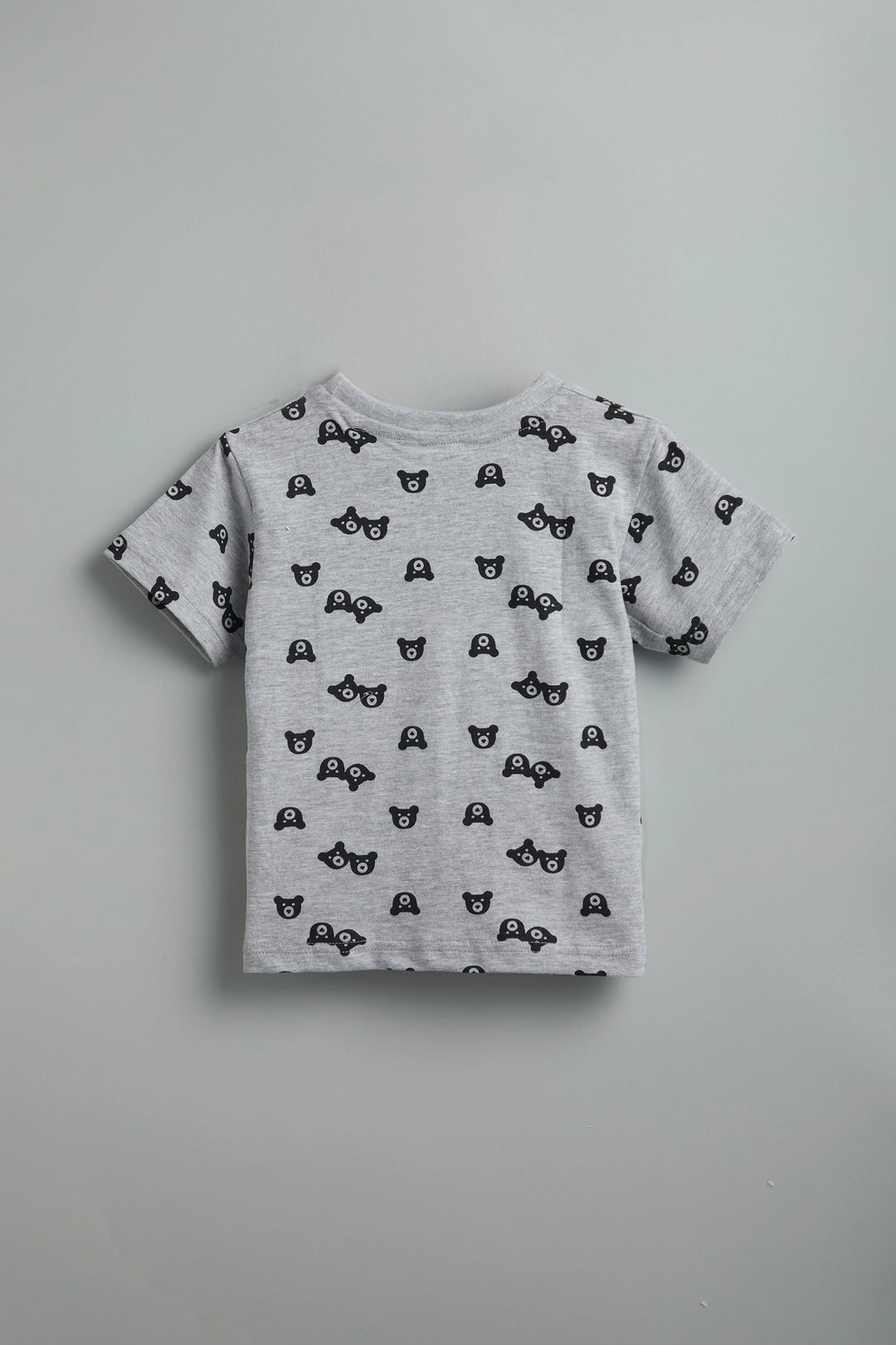 100% Cotton Teddy Print Gray Co-Ord Set - Urbanrac