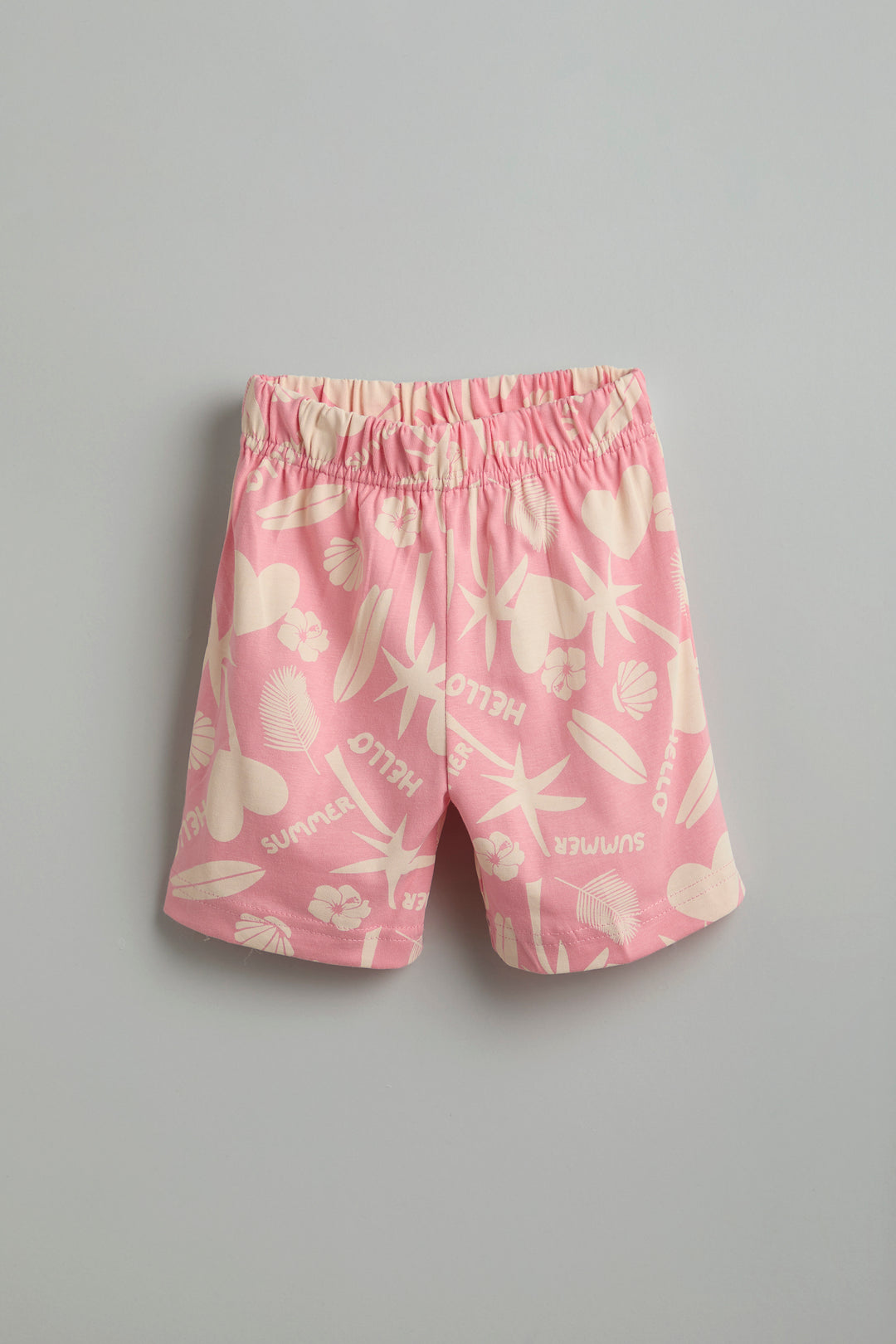 100% Cotton Peach Summer Vibe Co-Ord Set - Urbanrac