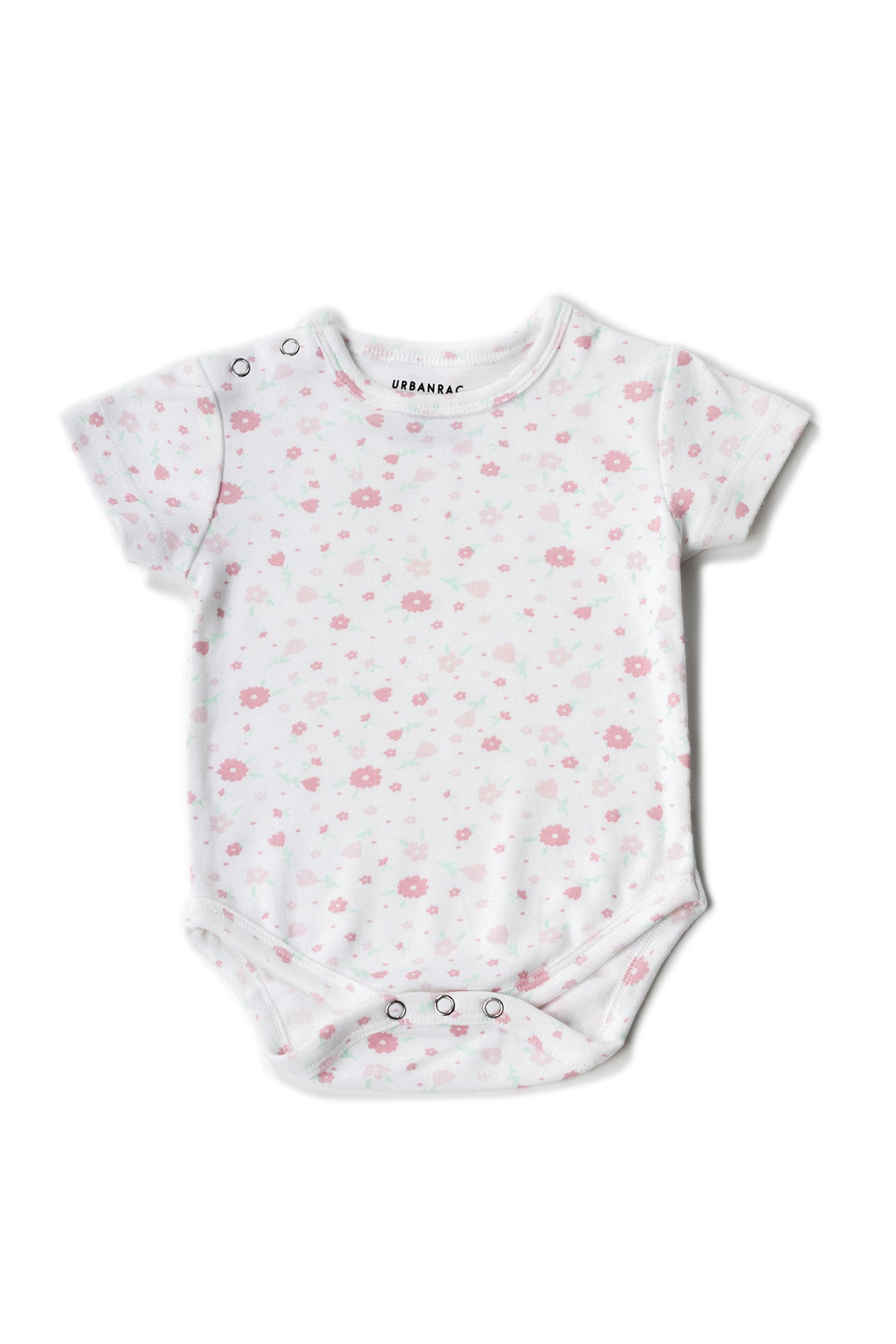 2 Pack Onesies - Pink Polka Dots + floral Print - Urbanrac