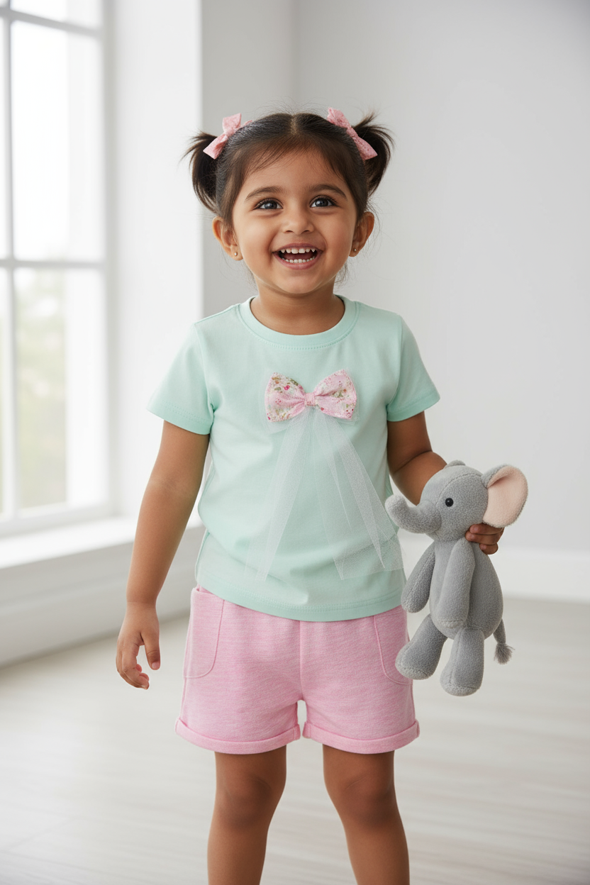 Everyday Comfort Kids’ Shorts –  Pack of 3 (Pinks and Lavendar)