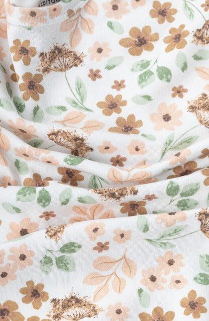 Earthy Floral Print Dress - Urbanrac