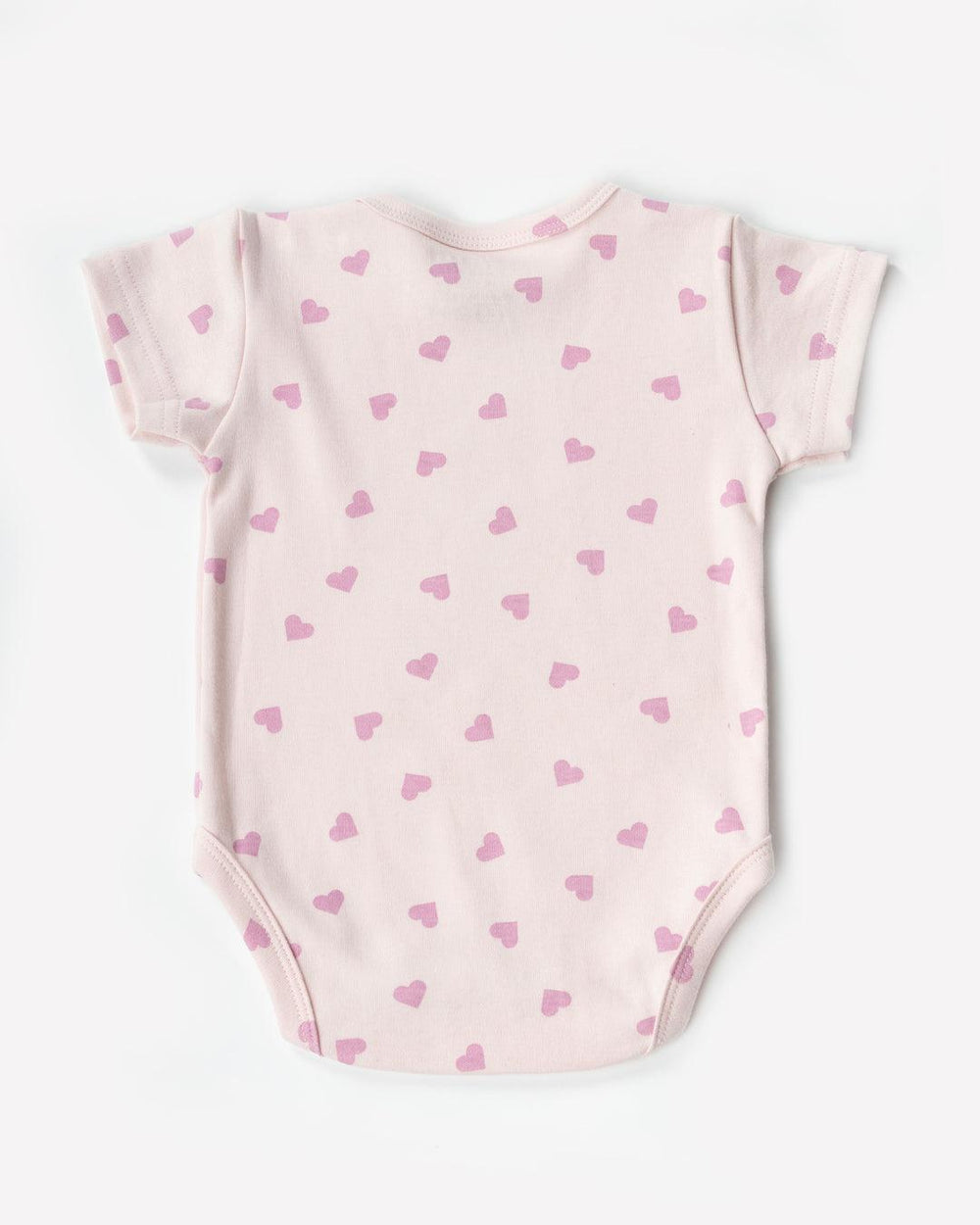 Pink Heart Print Onesies 100% Cotton - Urbanrac