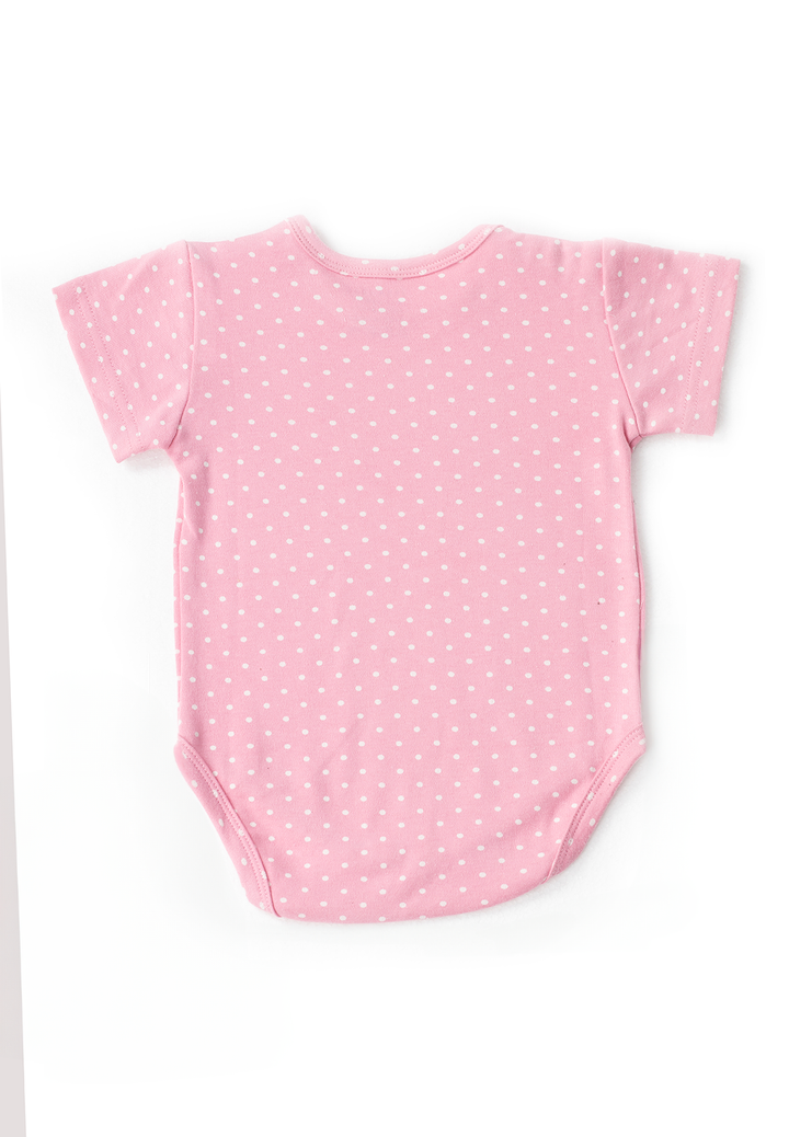 2 Pack Onesies - Pink Polka Dots + floral Print