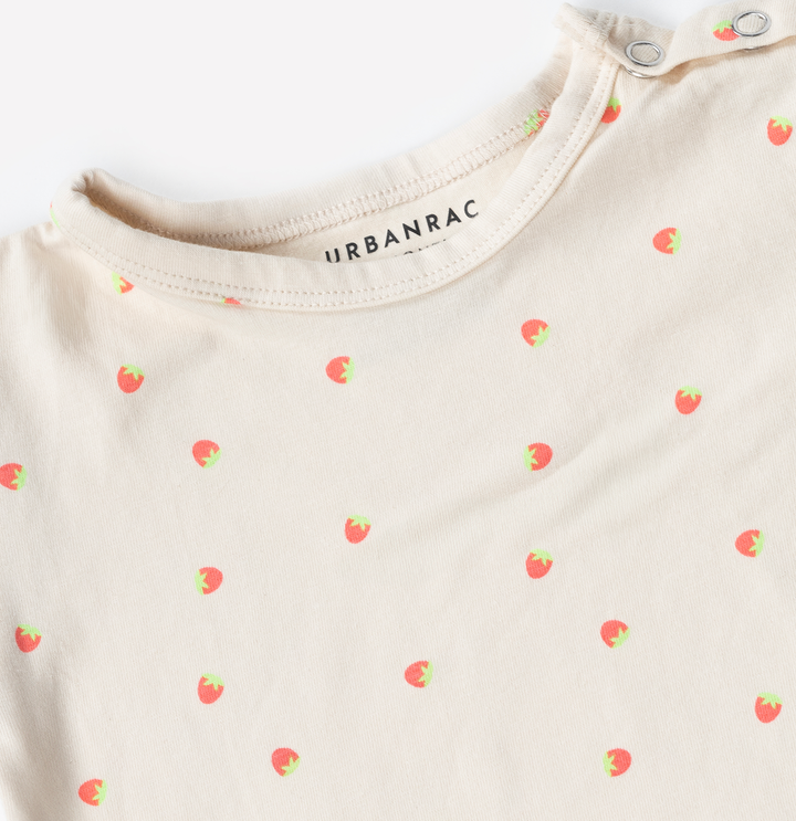 Strawberry Print 100% cotton Onesies