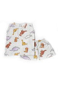 Mustard Orange Dino Print Co-ord Set - Urbanrac