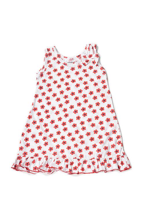 Red Floral Print Dress - Urbanrac