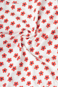 Red Floral Print Dress - Urbanrac