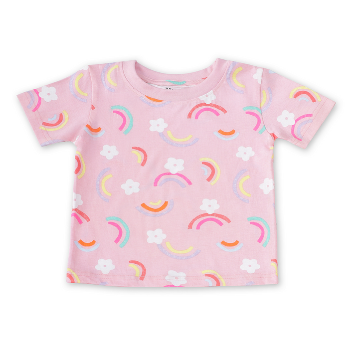 Rainbow print 100% cotton T-Shirt