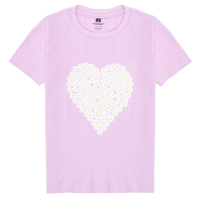 Purple Heart Print Tshirt