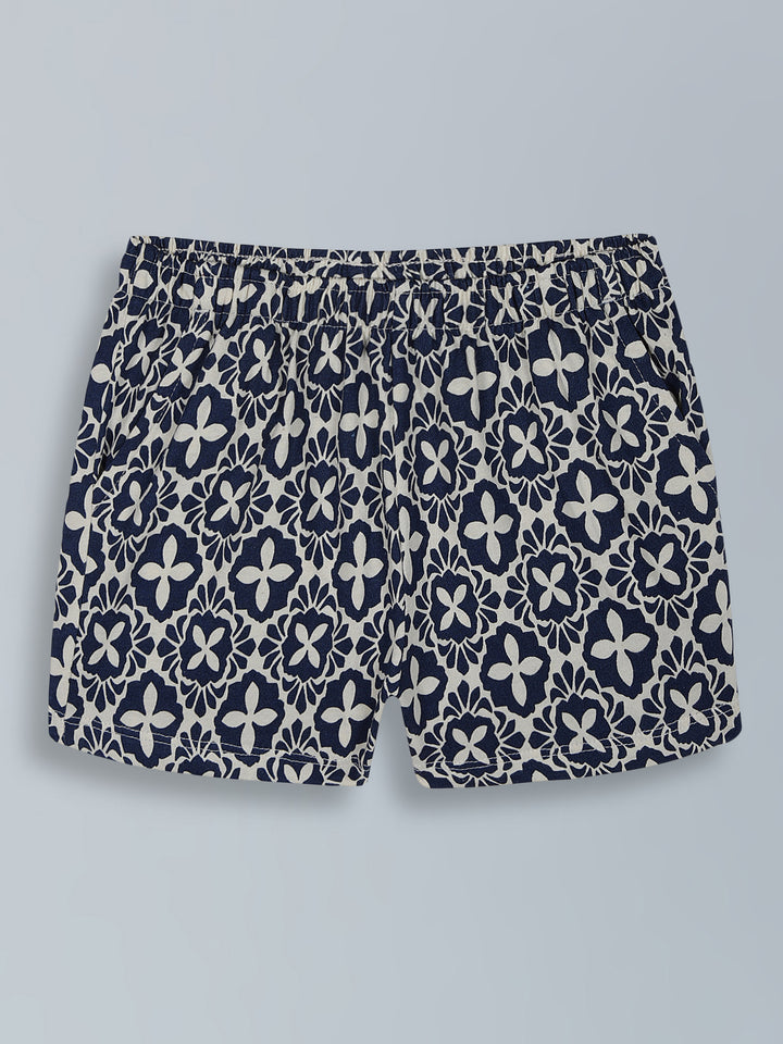 Girls Dark Navy Blue Shorts