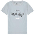 Pearl Grey Tell Me Why Print T-Shirt - Urbanrac