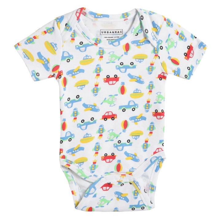 Organic Cotton Baby Onesies | Car Print