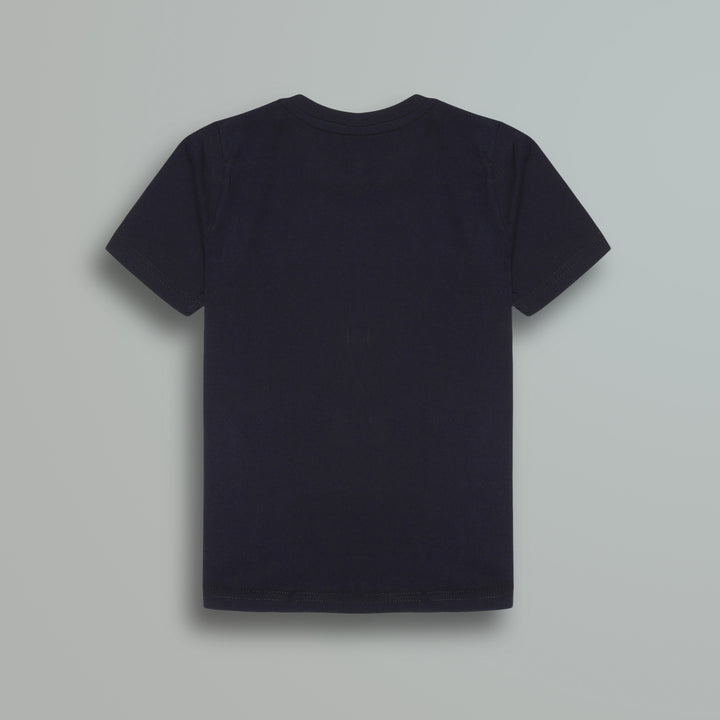 Navy Blue Play Print Boys T-Shirt