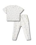 GOTS Certified Organic Cotton Sleepwear Set for Toddlers | Floral Print - Urbanrac
