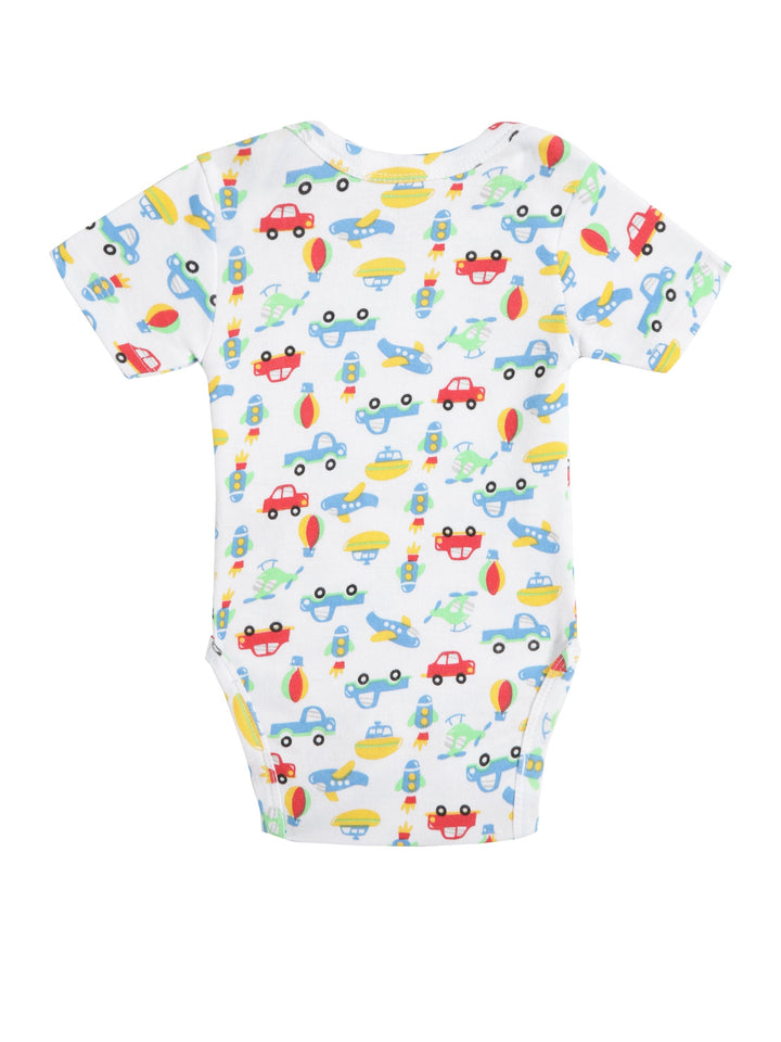 Organic Cotton Baby Onesies | Car Print