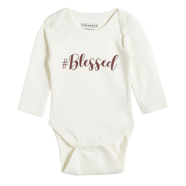 Organic Cotton Full Sleeves Baby Onesies | Blessed