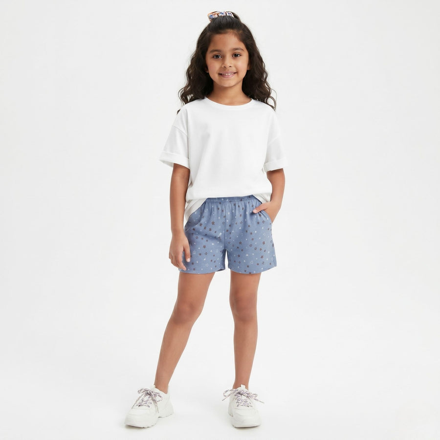 Girls Cotton Shorts - 4 Pack
