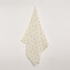 GOTS Certified Organic Muslin Baby Swaddles - Pack of 2 - Floral print and Solid Peach - Urbanrac