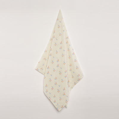 GOTS Certified Organic Muslin Baby Swaddle - Floral Print