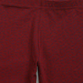Maroon pattern leggings for girls - Urbanrac