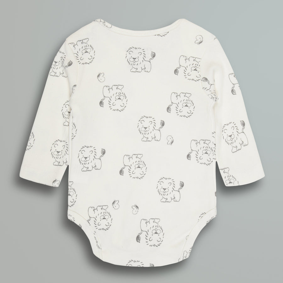 Cotton Onesies and Pant Set for Babies | Sleepwear | Lion Print - Urbanrac