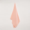 GOTS Certified Organic Muslin Baby Swaddles - Pack of 2 - Floral print and Solid Peach - Urbanrac