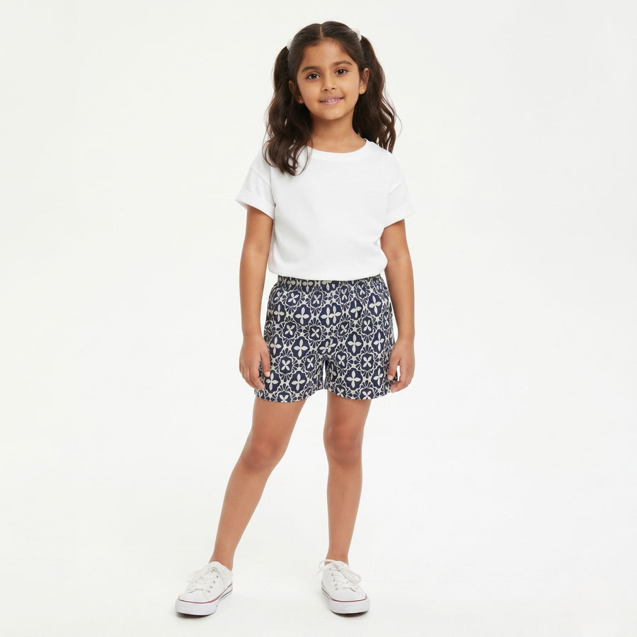 Girls Cotton Shorts - 4 Pack