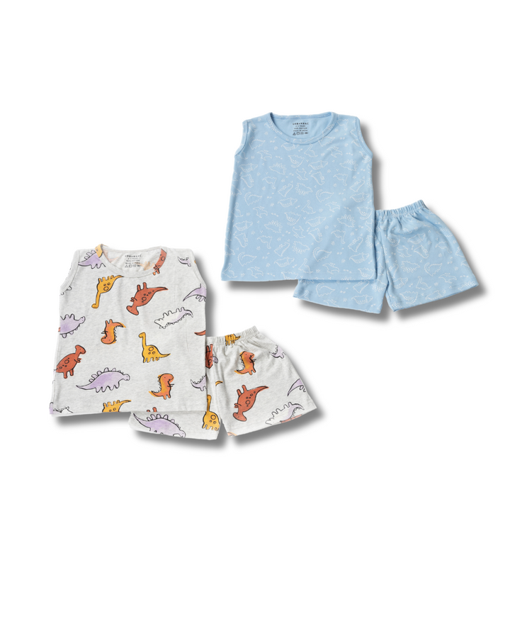 2 Pack Co-Ord Sets - Dino Prints